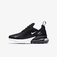 Nike Air Max 270 GS [943345-001] 大童 休閒鞋 運動 經典 氣墊 舒適 編織 穿搭 黑白 23.5 黑/白