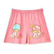 【ONEDER 旺達棉品】三麗鷗 Sanrio 雙子星KIKILALA 凱蒂貓 四角褲 平口褲 休閒短褲 居家褲 M TS-C011