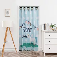 【巴芙洛】新款式北歐系列打孔穿桿式拉簾寬150x長200cm 樂園小馬+送桿子