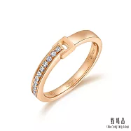 【點睛品】愛情密語 11分 皮帶扣環 18K鑽石戒指(女戒) 9 -18K玫瑰金