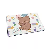 珪藻土吸水地墊 地墊 防潮 腳踏墊 硅藻土 吸水墊 坐著小熊