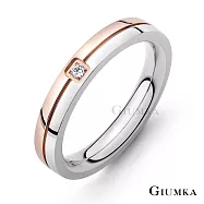 GIUMKA戒指尾戒獨愛你心情侶鋼戒 男女情人對戒 銀色/玫金 單個價格 情人節禮物推薦 MR03078 2 玫金色美國圍2號