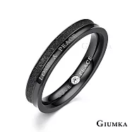 GIUMKA情侶戒指尾戒鋼飾愛與和平男女情人對戒 黑色 單個價格 MR07001 情人節推薦 3 細版美國圍3號