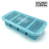 【Souper Cubes】多功能食品級矽膠保鮮盒-湖水綠-4格(250ML/格)