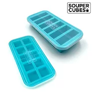 【Souper Cubes】 多功能食品級矽膠保鮮盒-湖水綠-3件組(6格+10格+10格)
