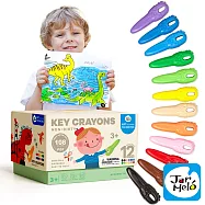 【JarMelo 原創美玩】我不是鑰匙- 創意滿滿12色蠟筆 JA94686