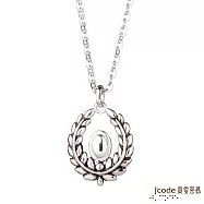 J&rsquo;code真愛密碼銀飾 射手座守護-橄欖葉純銀男墜子 送項鍊
