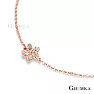 GIUMKA可調節腳鍊 幸福小花 精鍍玫瑰金 甜美淑女款腳鏈 玫金色 單個價格 ML20007-2 無 玫金色