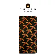 【CROSS】台灣總經銷 限量1折 頂級小牛皮22卡1零錢袋長 路易系列 全新專櫃展示品 (黑色 贈禮盒提袋)