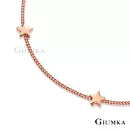 GIUMKA腳鍊 閃耀星星女士腳鏈 精鍍玫瑰金 氣質甜美淑女款 玫金色款 ML20013-3 無 玫金色