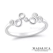 Majalica戒指尾戒 晶燦時尚 925純銀女戒 線戒 新春開運防小人 PR9035 4 美國圍4號