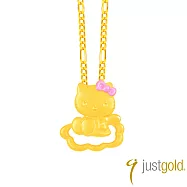 【Just Gold 鎮金店】Hello Kitty戀愛物語-黃金墜子(不含鍊)