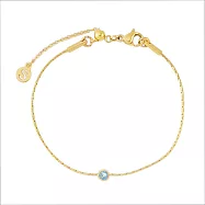 [SW 歐洲百年品牌訂製水晶] Snatch X HELR 獨家設計幻像水晶系列 - 金色幻彩幸運水晶細手鍊 - 2.雪姬的愛與誘惑(冰霜藍)