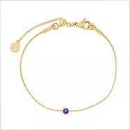 [SW 歐洲百年品牌訂製水晶]Snatch X HELR 獨家設計幻像水晶系列 - 金色幻彩幸運水晶細手鍊 - 5.魔法師雙色之舞(紅與藍)