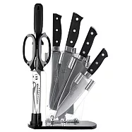 【金永利鋼刀】七件式禮盒 電木切刀/剁刀/水果刀/三德刀/剪刀/磨刀棒