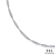 網路獨家款【點睛品】全18K 機織素鍊 18K金項鍊(40cm)