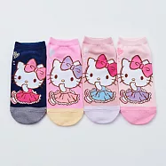 【ONEDER旺達】Sanrio HELLO KITTY凱蒂貓 雙子星 美樂蒂 直版襪 台灣製造【顏色隨機出貨】 KT-A649(15-22cm)