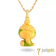 【Just Gold 鎮金店】Hello Kitty百變Cutie十二生肖 黃金墜子-蛇(不含鍊)