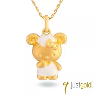 【Just Gold 鎮金店】Hello Kitty百變Cutie十二生肖 黃金墜子-羊(不含鍊)