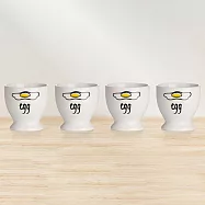 《Premier》石陶蛋杯4入 | 雞蛋杯 蛋托 早午餐 餐具 - 太陽蛋