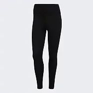 Adidas Optime 7::8 T [H64225] 女 九分緊身褲 運動 訓練 彈性 吸濕 排汗 愛迪達 黑 L 黑/黑