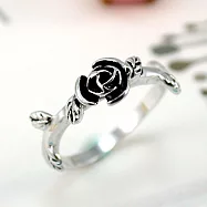 【伊飾童話】尊爵騎士*古銀玫瑰戒 7號