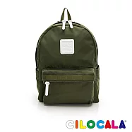 CILOCALA 亮彩尼龍防潑水後背包 (中大) 橄欖綠