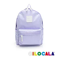 CILOCALA 亮彩尼龍防潑水後背包 (中大) 薰衣草紫