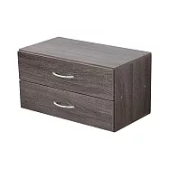 【誠田物集】開放式可延伸萬用收納架(加購雙層抽屜櫃) 層架/展示架/玄關架/置物架/收納櫃 霧灰木紋