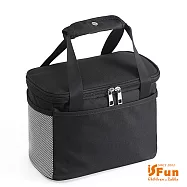 【iSFun】極簡日式*大容量手提保冷保溫便當包 黑