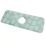 【iSFun】優雅日式*水龍頭衛浴廚房珪藻土吸水墊 淺綠葉子