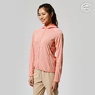 ADISI 女UPF50+壓光抑菌防曬連帽外套AJ2211039 (S-2XL) / 吸濕排汗 彈性 抗紫外線 大和抗菌 防臭加工 抗UV XL 阿甘玫瑰