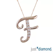 【Just Diamond】Love Letter系列 18K金鑽石墜子-F(不含鍊)