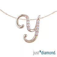 【Just Diamond】Love Letter系列 18K金鑽石墜子-Y(不含鍊)