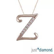 【Just Diamond】Love Letter系列 18K金鑽石墜子-Z(不含鍊)