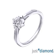 【Just Diamond】The Atrium凡爾賽庭園 18K金鑽石戒指(港圍) 10 白金