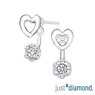 【Just Diamond】The Pledge系列 18K金鑽石耳環