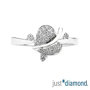 【Just Diamond】18K金鑽石戒指-翩然飛揚(尾戒)(港圍) 7