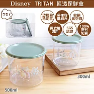 【Disney 迪士尼】小熊維尼 TRITAN 可堆疊輕透儲存罐二件組 台灣製