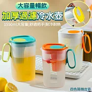 大容量暢飲加厚過濾冷水壺1550ml 濾茶壺 飲料壺 泡茶壺 涼水壺 冷飲壺 可泡花茶果茶