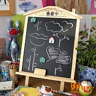 【iSFun】鄉村木屋*桌上可掛兩用留言磁性黑板