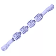 【EZlife】放鬆筋膜棒按摩運動滾輪(4球) 紫色