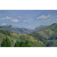 【玲廊滿藝】陳忠利-清境山景(二)17x25.5cm