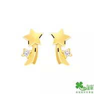 幸運草金飾 好天氣黃金耳環