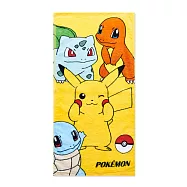 【ONEDER 旺達棉品】寶可夢皮卡丘童巾 小火龍 傑尼龜 純棉童巾毛巾 PK-DB005
