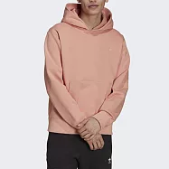 Adidas Original C Hoody [H11360] 男女 連帽 上衣 休閒 輕鬆 率性 刷毛 國際版 粉橘 M 粉紅/橘