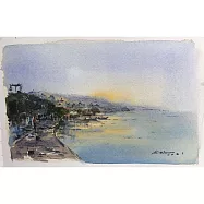【玲廊滿藝】林國勇-淡水河邊16x24cm