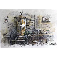 【玲廊滿藝】林國勇-咖啡歲月16x24cm