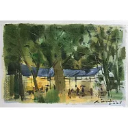【玲廊滿藝】林國勇-樹蔭下16x24cm