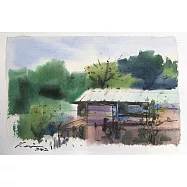 【玲廊滿藝】林國勇-山居幽情16x24cm
